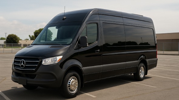 Exterior of Augusta Party Bus Company's 14 Passenger Sprinter Limousine in Augusta