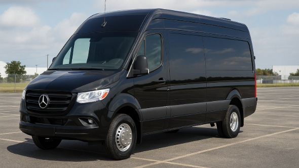 Exterior of Macon Party Bus Company's 14 Passenger Sprinter Limousine in Macon