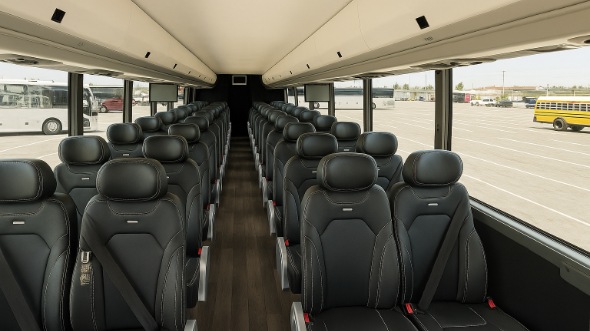 Interior of Savannah Party Bus Company's 25 Passenger Minibus in Savannah