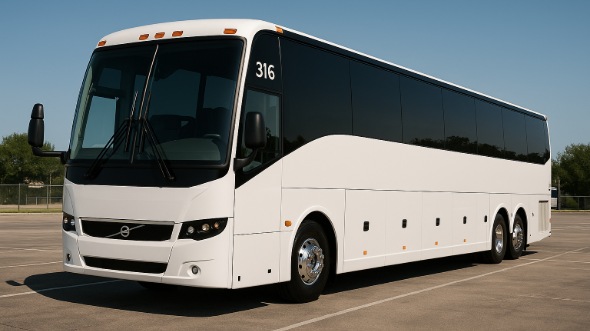 Exterior of Savannah Party Bus Company's 48 Passenger Charter Bus in Savannah