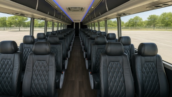 savannah 54 passenger charter bus interior