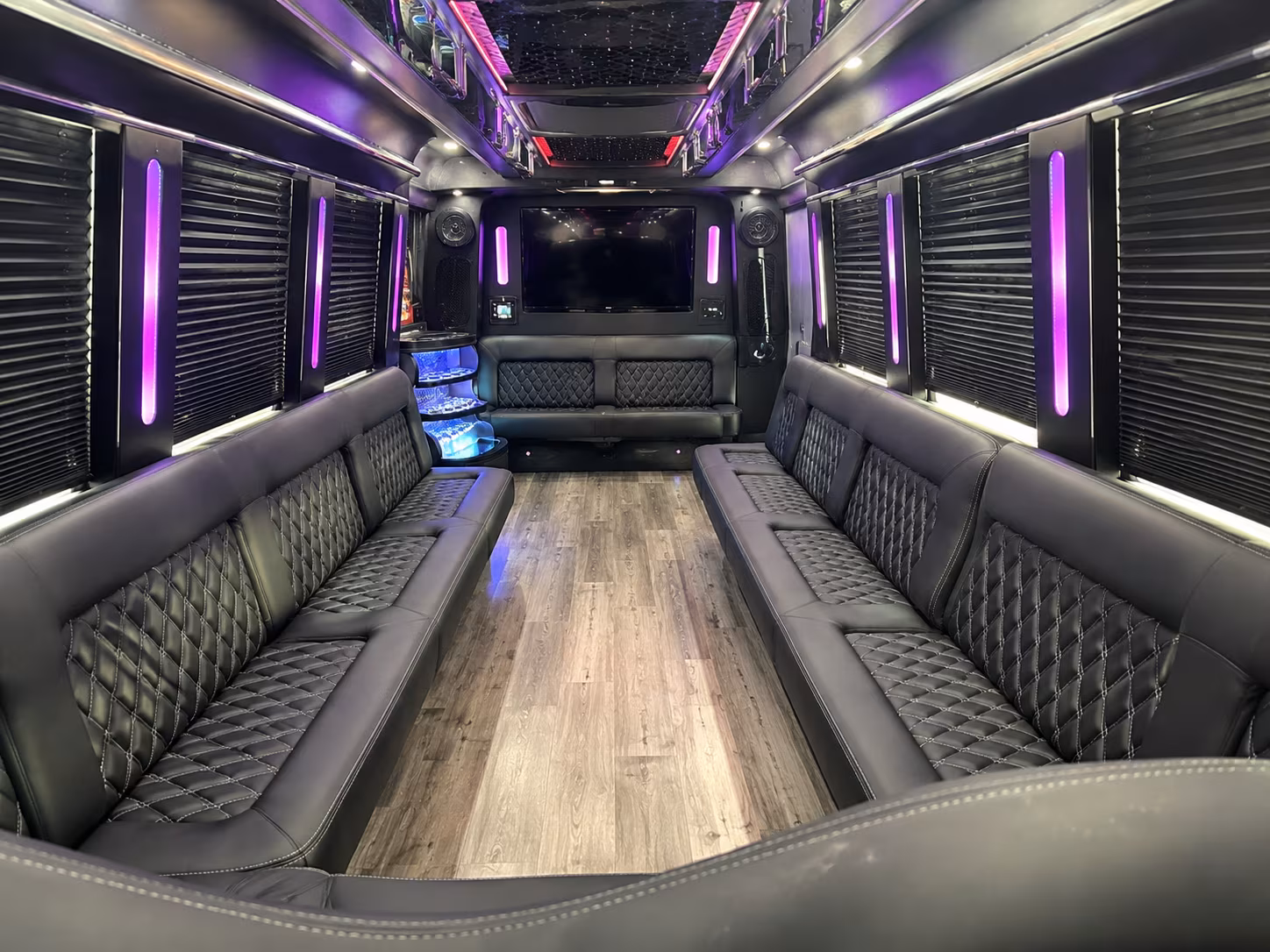 25 Passenger Party Bus Inside