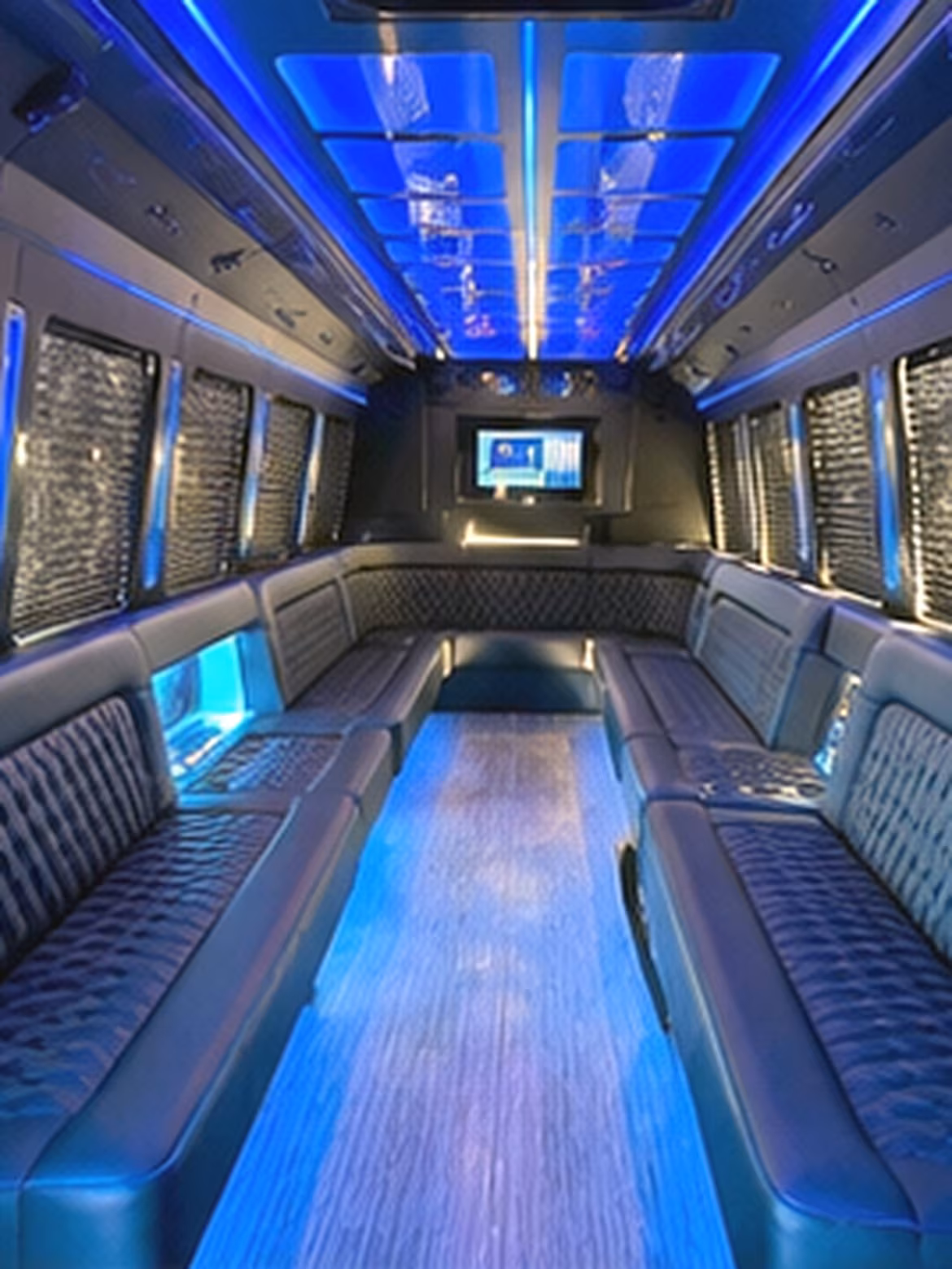 28 Passenger Party Bus Inside
