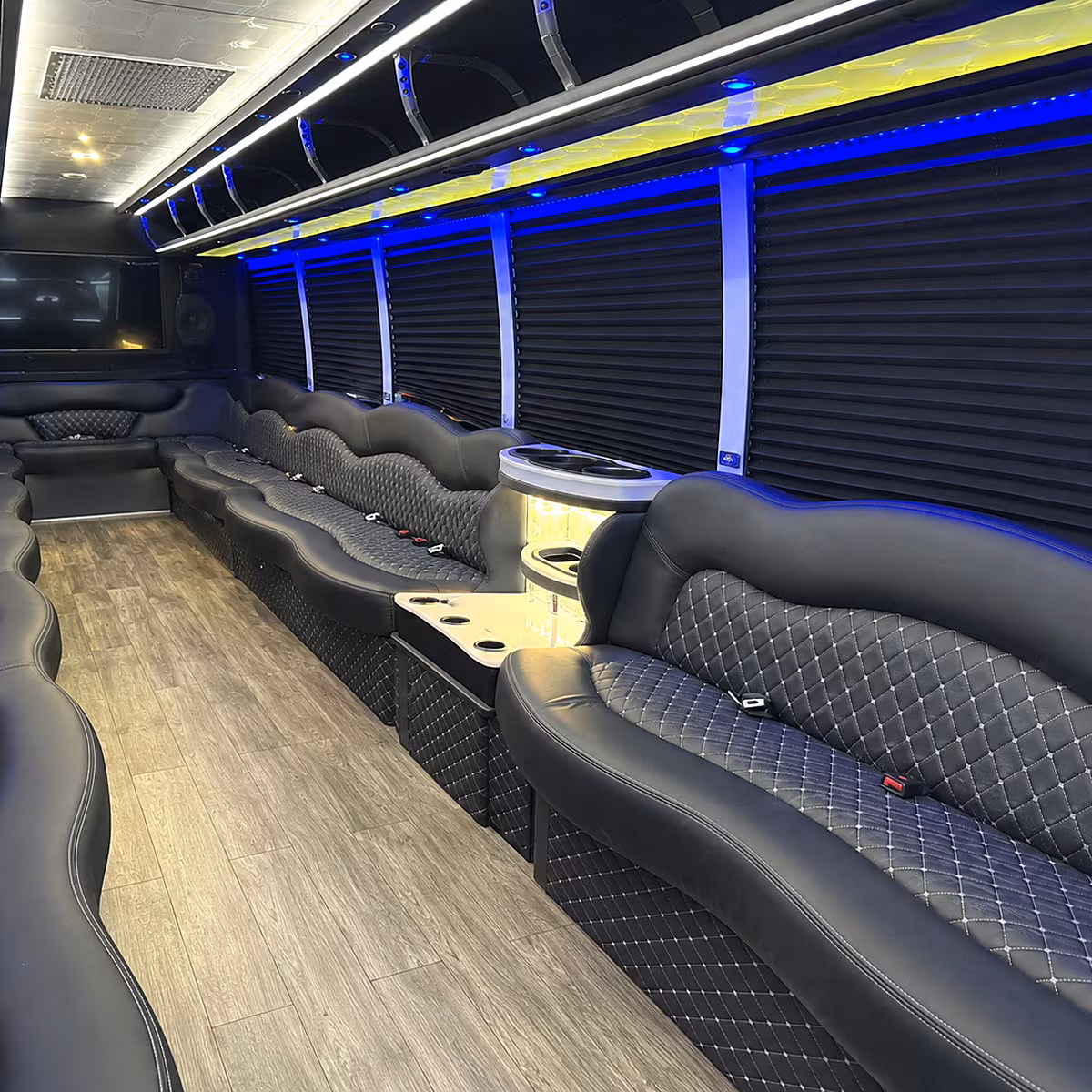 30 Passenger Party Bus Inside