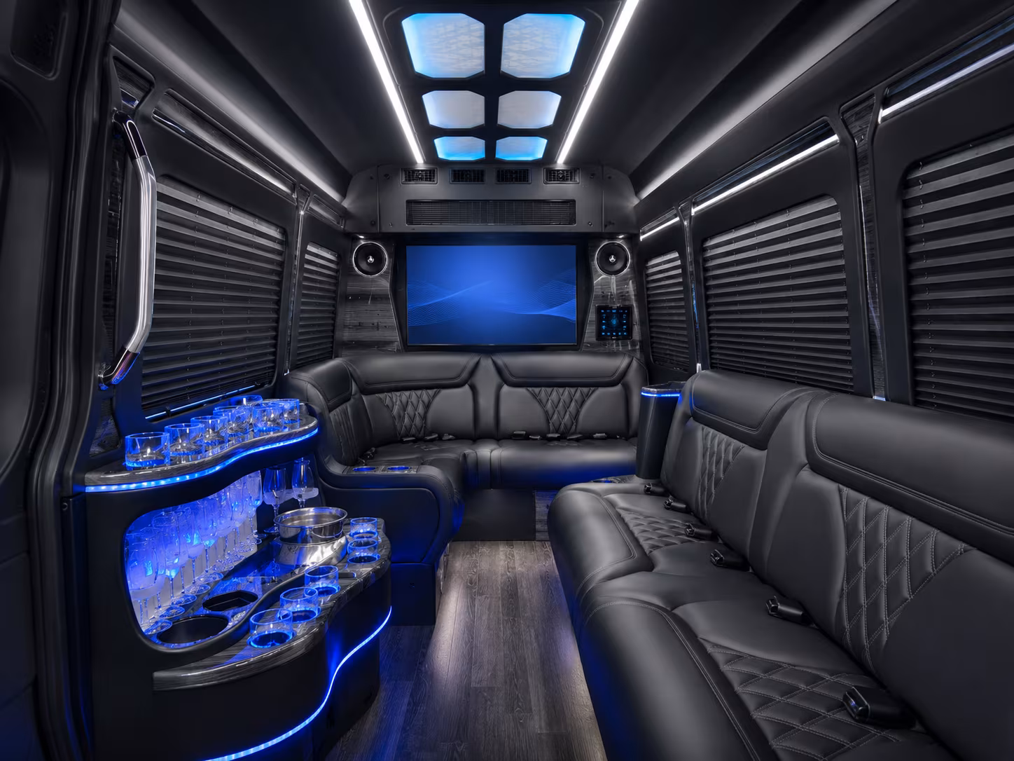 Savannah Airport Shuttle & Transportation party bus interior