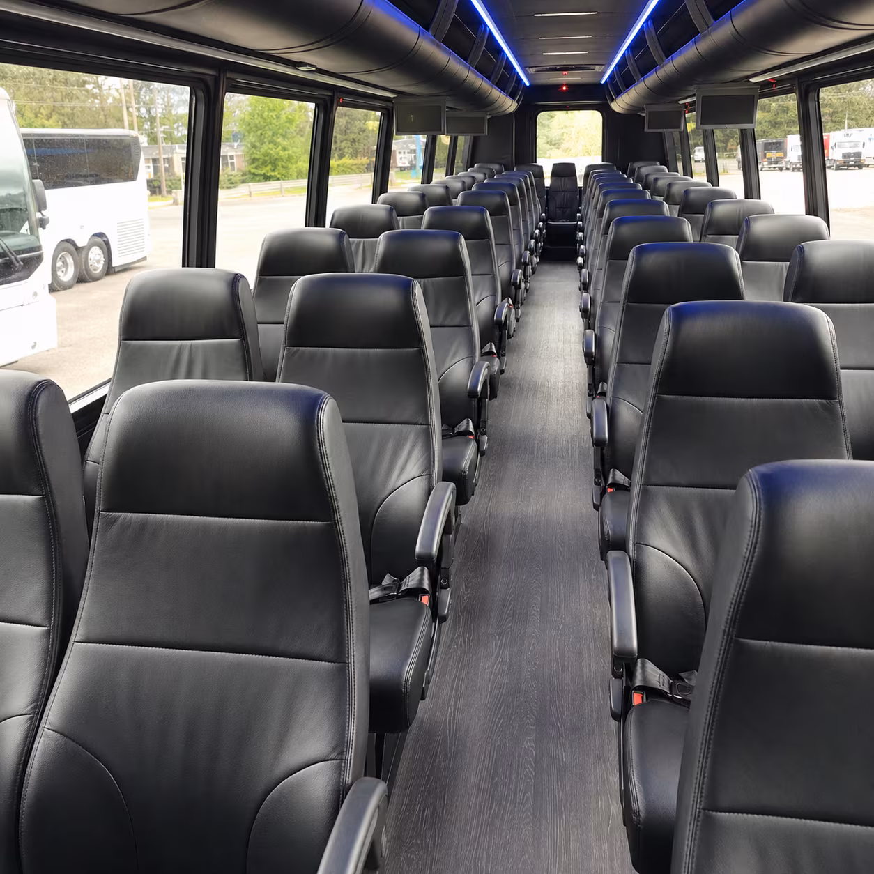 Savannah School Event Transportation party bus exterior