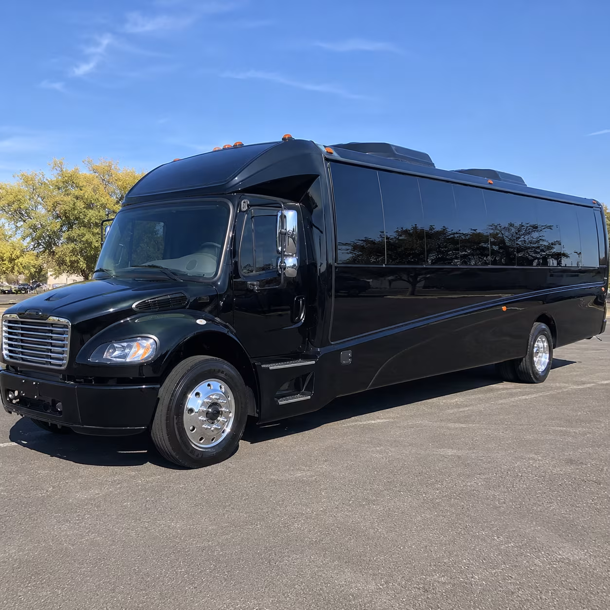Savannah School Event Transportation party bus exterior