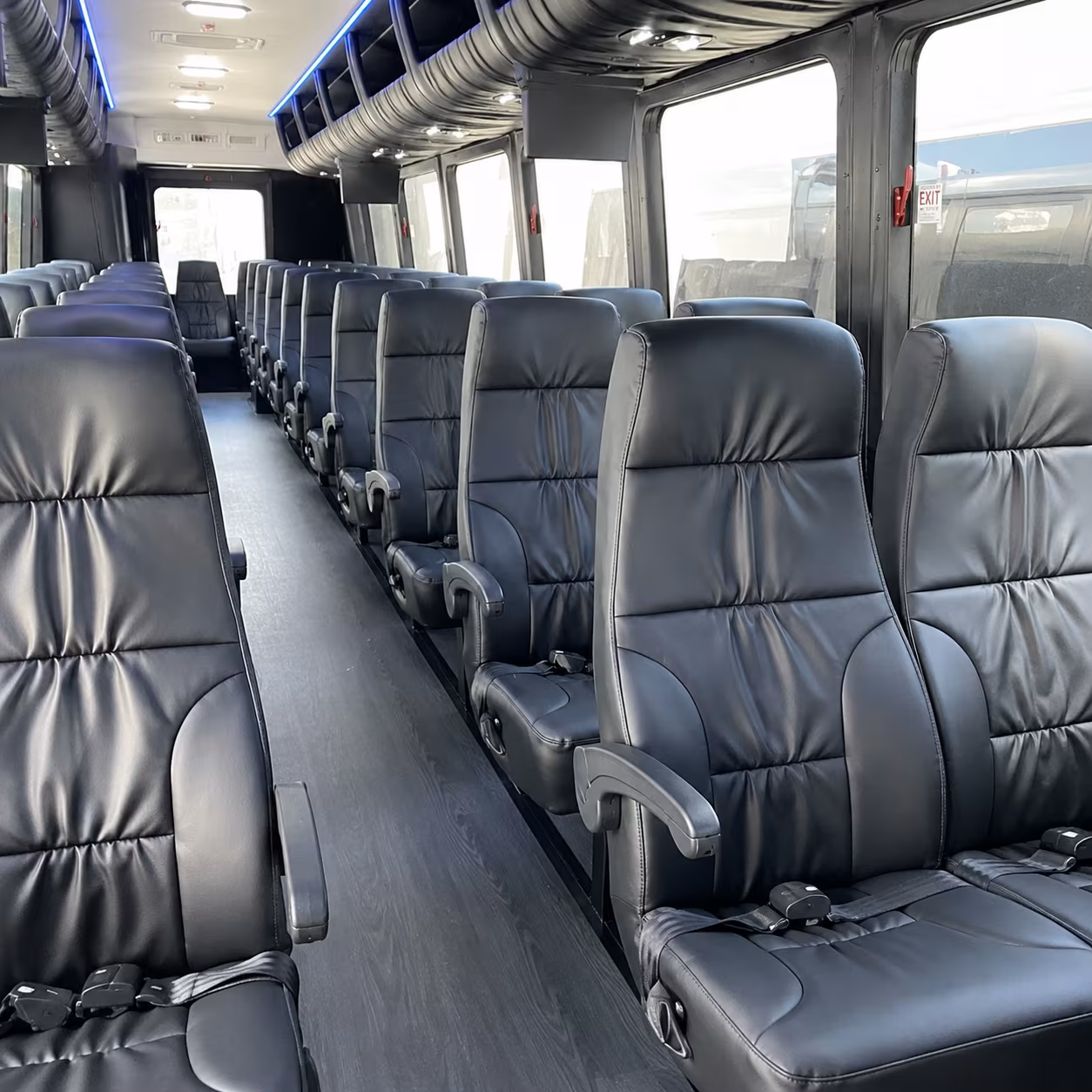 Savannah School Event Transportation party bus exterior