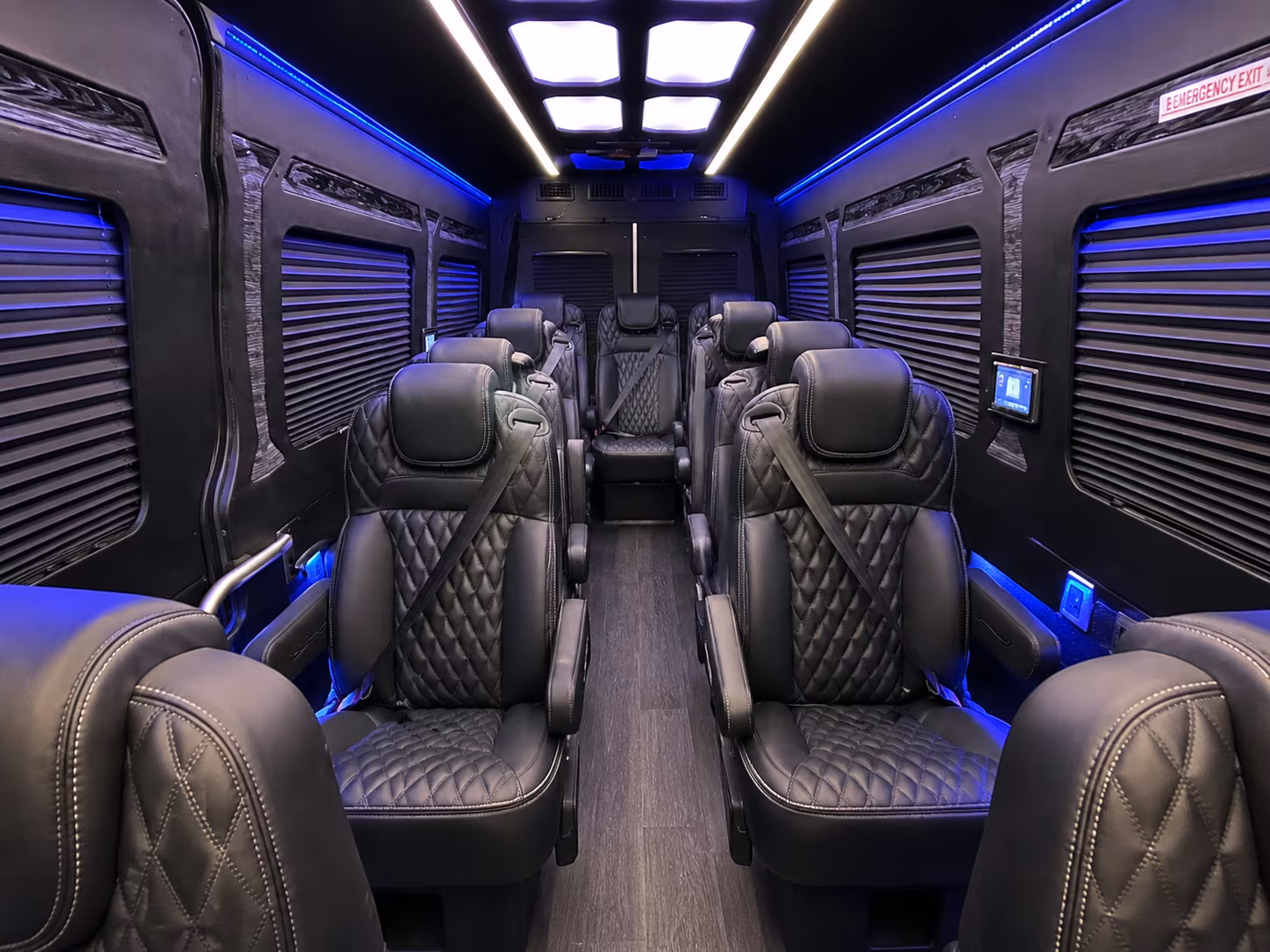 Savannah School Event Transportation party bus exterior