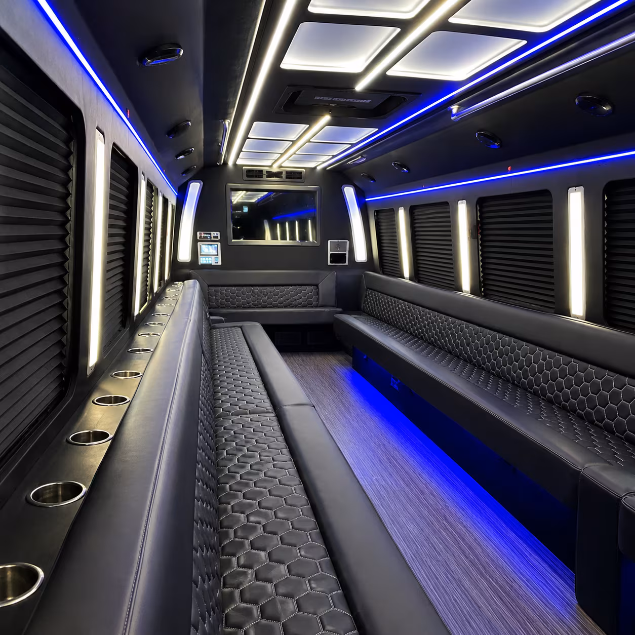 Savannah Sporting Event Transportation party bus exterior