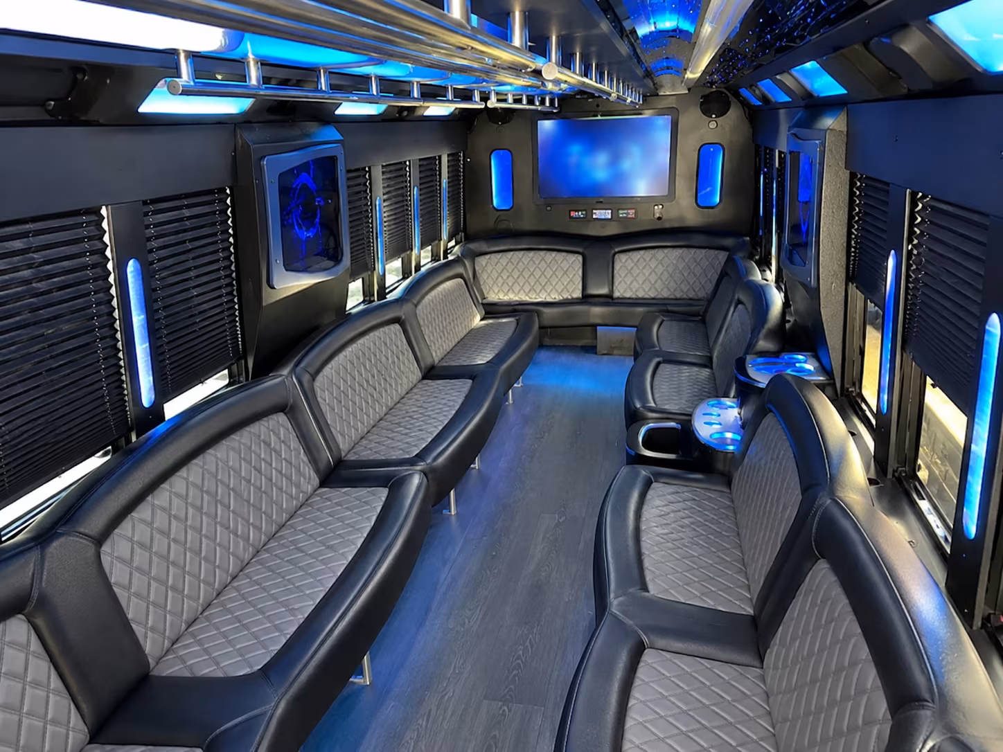 Savannah Wedding Transportation party bus exterior