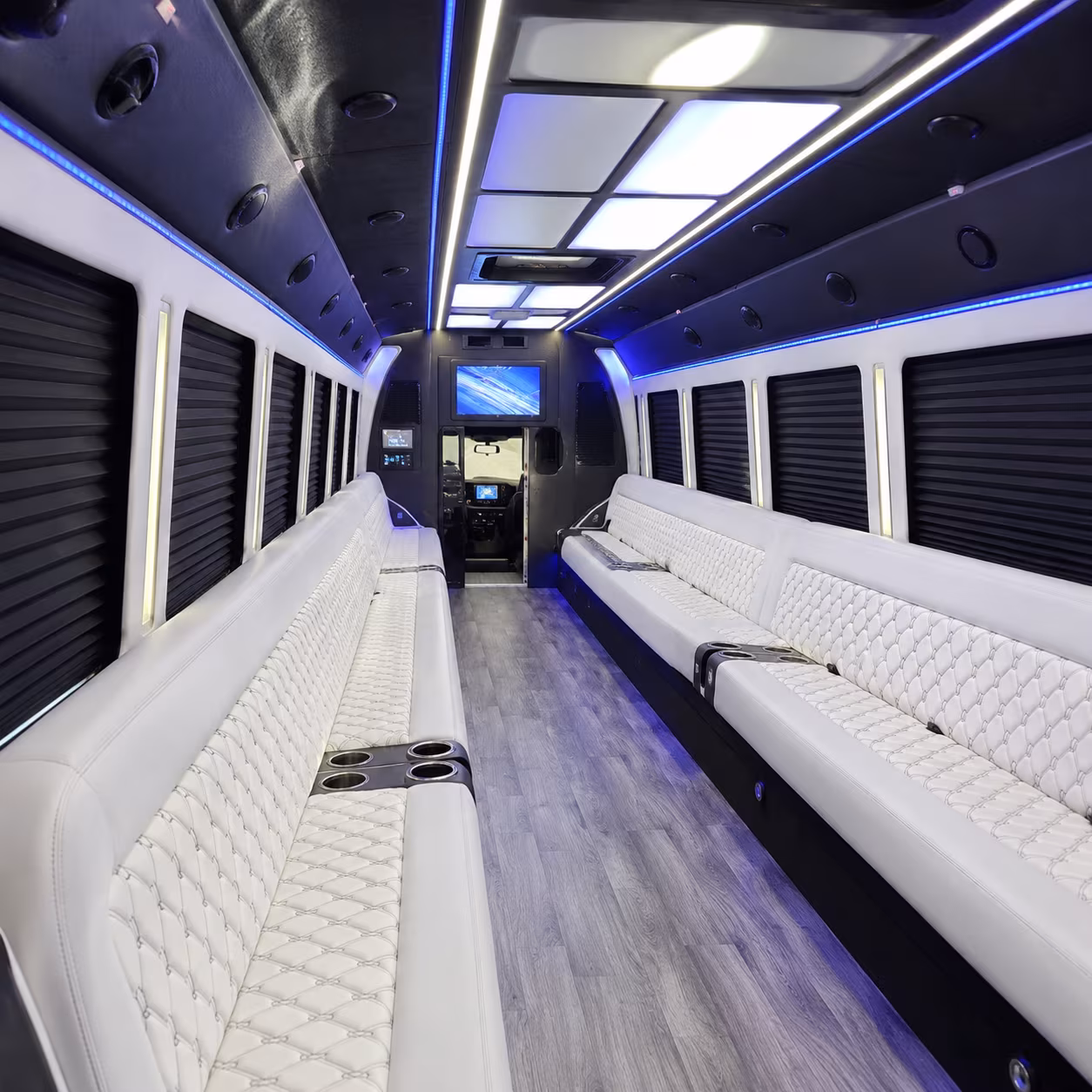 Savannah Wedding Transportation party bus exterior