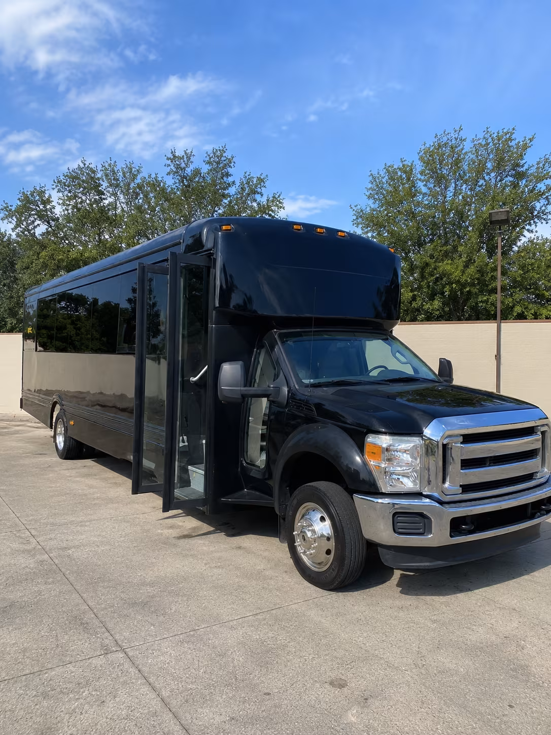 Savannah Wedding Transportation party bus exterior